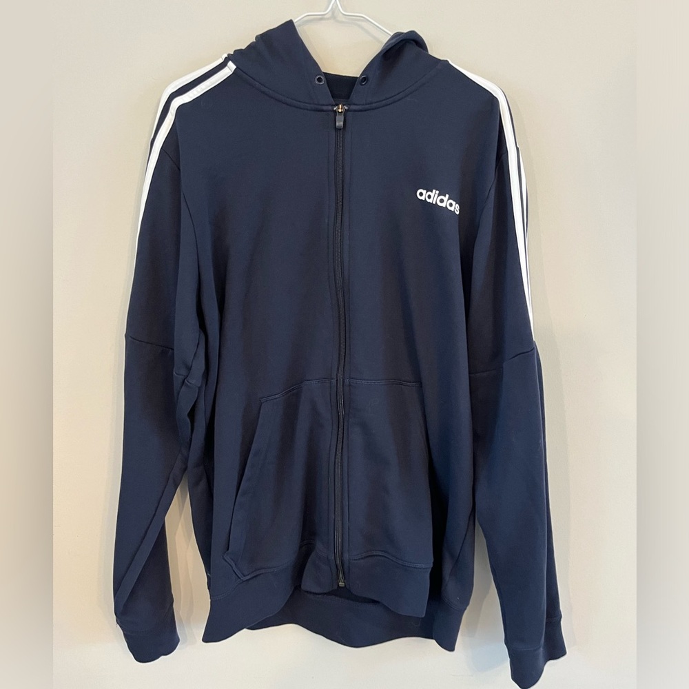 Adidas Long Sleeve Zip Up Hoodie